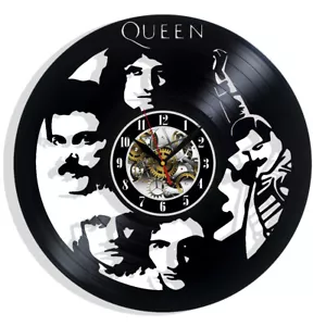 Queen Freddie Mercury vinilo reloj de pared regalo cumpleaños vacaciones arte decoración del hogar - Imagen 1 de 5