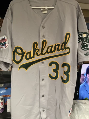1989 Jose Canseco Oakland Athletics Rawlings Jersey Size 52 Cover