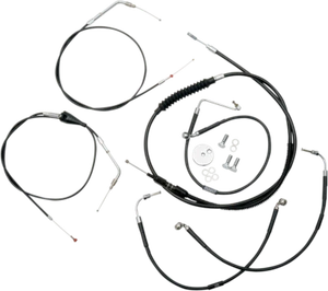 LA Choppers Cable/Brake Line Kit 12-14in. Ape Hangers Black #LA-8005KT-13B - Picture 1 of 1