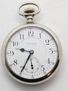 Antique WALTHAM 1892 'Crescent St' Railroad Grade 21 Jewel Gents RR Pocket Watch - Picture 1 of 20