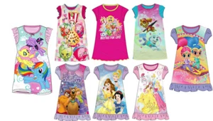 Girls Nightie Nightdress Disney Character Childrens Nightwear Pyjamas Ages 2-10 - Picture 1 of 9