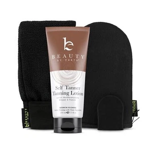 Self Tanner Tanning Lotion & Self Tanning Mitt - Medium to Dark Self Tan Sunl... - Picture 1 of 7