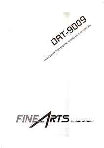 Manual de instrucciones-Operating Instructions para Grundig DAT 9009  - Imagen 1 de 1