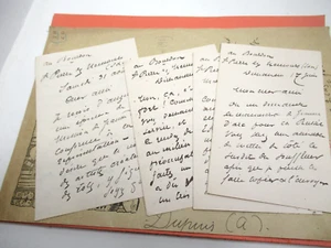 ADOLPHE DUPUIS 3 X Autographe Signé 1875 ACTEUR RUSSIE SAND DUMAS ALEXANDRE II - Picture 1 of 5