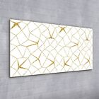 Acrylglasbild Wandbild Plexiglas 100x50 Foto Kunstdruck Mosaik golden  wei