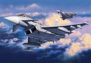 Eurofighter Typhoon (Single Seate) Fighter 1:144 Plastic Model Kit REVELL - Foto 1 di 1