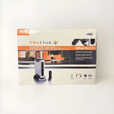 C2G/Cables to Go TruLink Wireless USB to VGA+3.5mm Audio Kit Black/Silver 29355 - Image 1 of 3