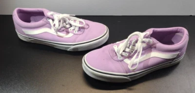 Vans низкий верхний кроссовок женский размер 9 фиолетовый белый повседневные туфли - Изображение 1 из 4