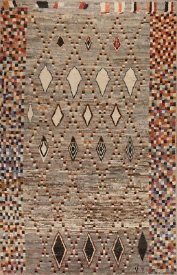 Alfombra de área del suroeste de Marruecos 9x12 alfombra de lana anudada a mano para sala de estar Foto 1 de 4