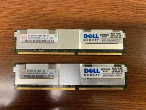 Lot of 2 Hynix Kits 4GB 2RX4 PC2-5300F DDR2 667MHZ ECC FB-DIMM Server Memory RAM - Picture 1 of 1