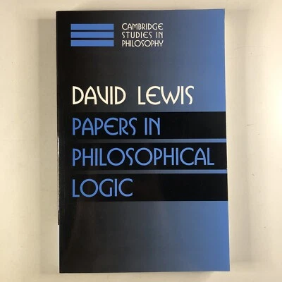 Papers in Philosophical Logic Volume 1 by David Lewis Non Fiction Paperback Book - Image 1 of 4