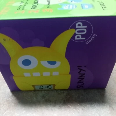 Reloj despertador Pop Clocky Pop Monster SUNNY amarillo para niños en caja original Foto 1 de 4