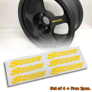 Spoon Sports Sticker wheels rims Diecut Vinyl Kit JDM Style Jap Honda Racing x6p - Bild 1 von 9
