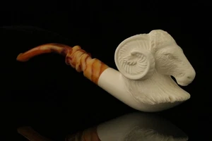 srv - Ram Block Meerschaumpfeife mit Custom Case M2628 - Bild 1 von 10