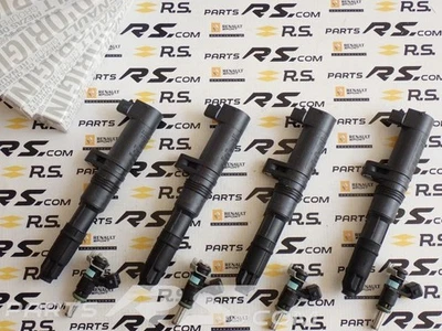 conjunto: NOVO GENUÍNO Renault Sport CLIO III RS 197 200 bobina de ignição injetora de combustível - Imagem 1 de 4
