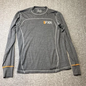FXR Men's Large Merino Wool Baselayer Long Sleeve Shirt Hiking Camping Hunting - Picture 1 of 8