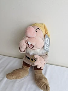 Disney Blancanieves y los siete enanitos estornudo enano 13" juguete suave peluche con etiquetas - Imagen 1 de 8
