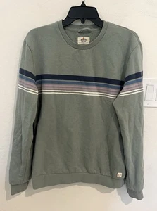 Marine Layer Herren Brust Streifen Rundhals Pullover Pulli Sweatshirt Gr. S Grün - Bild 1 von 7