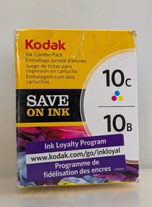 Kodak 10C/10B Ink Cartridge Combo Pack 1 Black 1 Tri-Color Kodacolor Technology - Picture 1 of 7