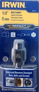 Irwin Tools 1859101 Impact Bolt Grip 1/4”-6mm Bolt Extractor w/1/4” Hex USA - Picture 1 of 2