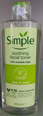 Toner facial calmante Simple Kind to Skin 200 ml 6,7 oz validade 12/2026 - Imagem 1 de 2