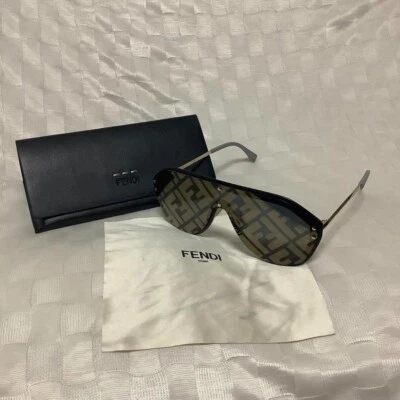 Gafas de sol FENDI fabuloso patrón de zucca 145-M0039 herrajes dorados Foto 1 de 4