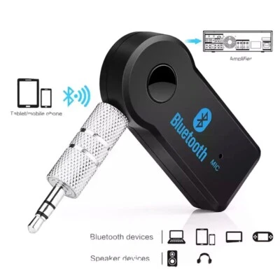 Wireless Car Bluetooth FM Transmitter 3.5mm AUX Car Stereo Audio Receiver kit - Image 1 of 3