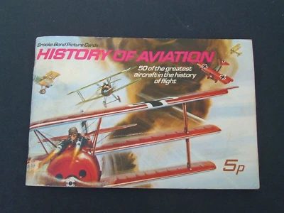 Brooke Bond - History of Aviation ( 1972.)  Album Set of 50 cards + Order Form - Image 1 of 4