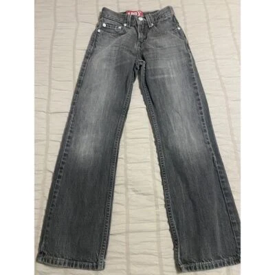 Levi's Kids Gray Denim Jeans Classic Straight Leg Casual Wear Size 12 Slim - Image 1 of 4