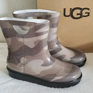 NEW KIDS TODDLERS SIZE 11 SLATE UGG RAHJEE CAMO RAIN SNOW BOOTS 1019101T UNISEX - Picture 1 of 7
