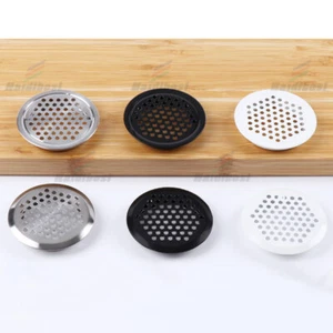 19-80mm Stainless Steel Round Vent Grille Wardrobe Cabinet Metal Ventilation New - Picture 1 of 57