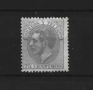 1876 EDIFIL 212* LUJO CON CERTIFICADO CATALOGO 500 EUROS - Imagen 1 de 2