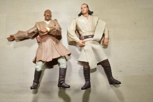 QUI GON AND MACE WINDU - FIGURA STAR WARS REF C8057 - Imagen 1 de 2