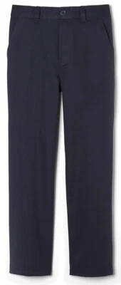 French Toast 男孩连衣裙/制服裤子海军蓝可调腰围 16 码 — 第 1/2 张图片