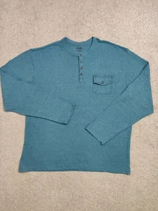 Footaction Men's Athletic Fit Long Sleeve Blue/green Shirt Size 2XL - Picture 1 of 10