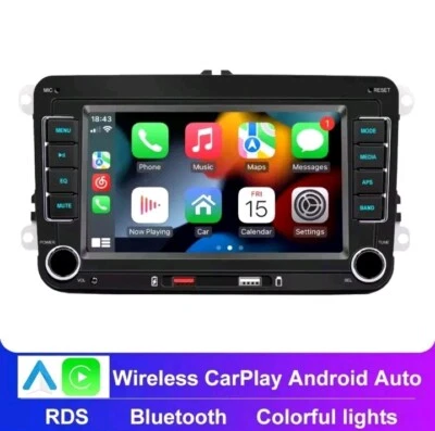 7" AUTORADIO Android 13 Carplay GPS NAV RDS For VW GOLF 5 6 Caddy Touran Polo T5 - Photo 1/3