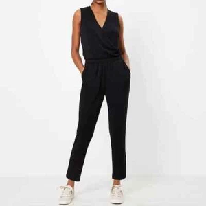 Lou & Grey Signature Softblend Crossover Jumpsuit in Schwarz Gr. S Ärmellos - Bild 1 von 9
