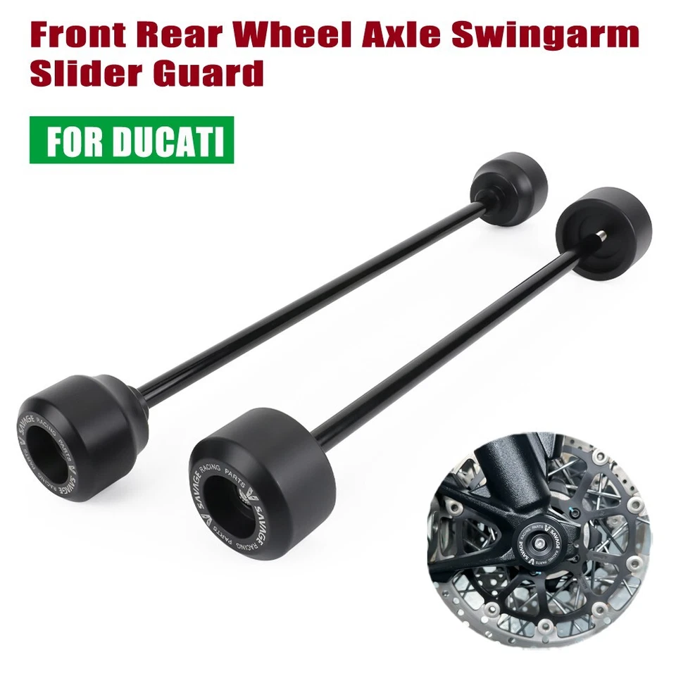 Protector deslizante basculante eje rueda delantera trasera para Ducati Hypermotard 698 Mono 2024 Foto 1 de 4