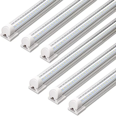 Barrina 6 PACK LED Shop Light 4FT 40W 5000LM 6000K T8 Bulbs Integrated Fixture - Image 1 of 4
