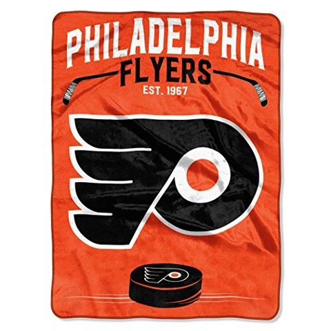 NHL Philadelphia Flyers "Inspired" Raschel Throw Blanket, 60" x 80" , orange Cover