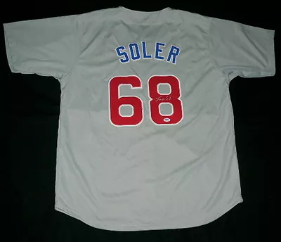 JORGE SOLER AUTOGRAPHED JERSEY (CHICAGO CUBS) W/ PROOF - PSA/DNA! - Image 1 of 4