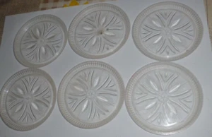 GDR 6 piece wine glass coasters plastic consumption - Picture 1 of 1