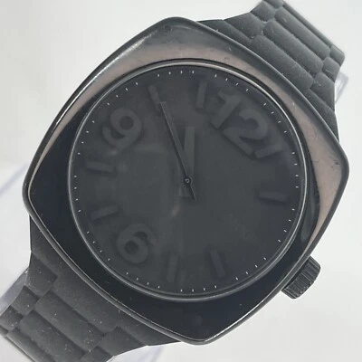 Nixon Tuned In The Dial Watch A265-000 Black Case Silicone Band NEW BATTERY RUNS - Image 1 of 4