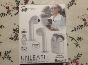Nuevos Auriculares Inalámbricos Blancos BICONIC Desatar Bluetooth con Estuche de Carga Envío Gratuito - Imagen 1 de 8