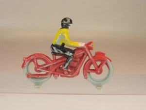 Lego motocicleta antigua 1/87 con conductor forma antigua 1ª versión roja años 50/60 #518 - Imagen 1 de 1