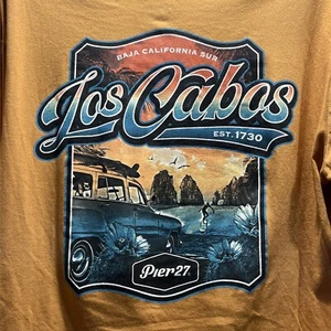 pier 27 caribbean life shirt Los Cabos Baja cali surf shirt Size large - Picture 1 of 7