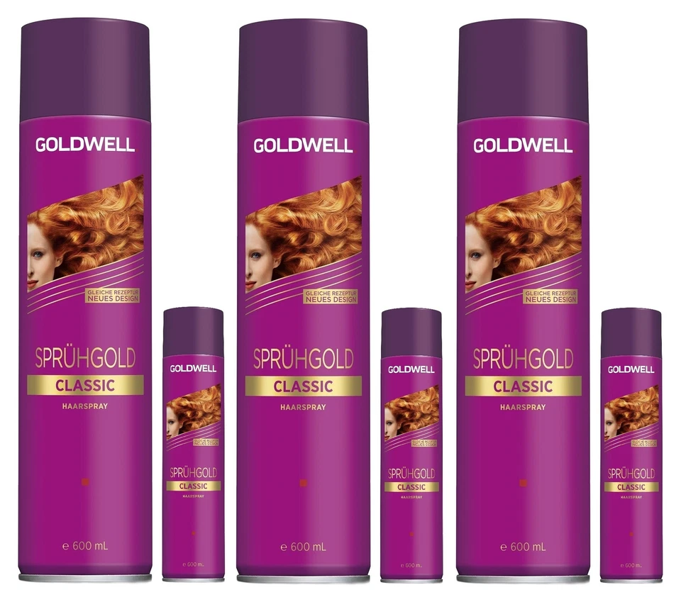 3x Goldwell Sprühgold Classic Haarspray 600 + 100 ml - Bild 1 von 1
