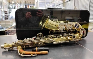 Amati Kraslice AAS32 Alto Saxophone – Matte Silver/Gold – Czech Made – w/ Case - Picture 1 of 18