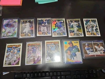 Lot Of 11 Milwaukee Brewers Includinf Rowdy Tellez Duane Singleton Ethan Small - Image 1 of 4