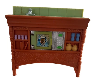 Fisher Price Loving Family Casa de Muñecas Premium Verde Marrón Fregadero de Cocina Microondas Foto 1 de 4